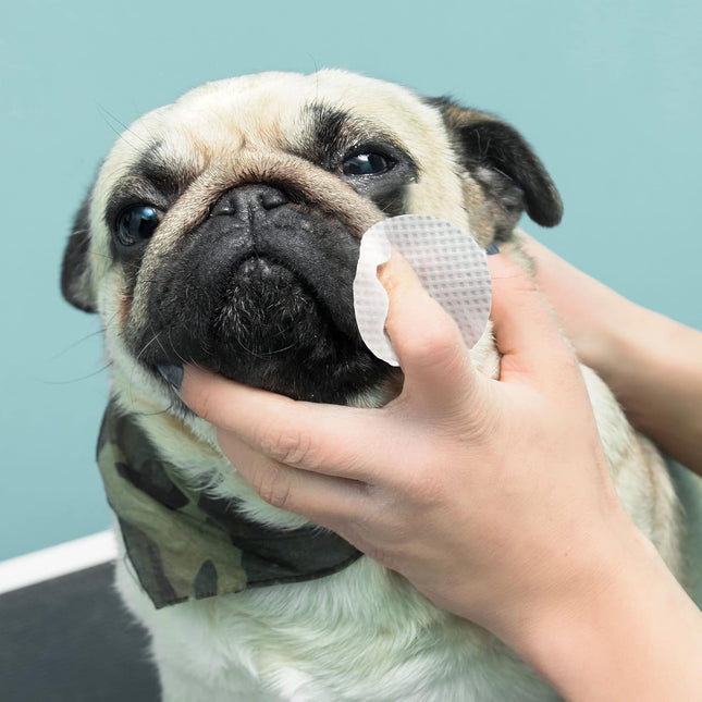 Eye Envy Bulldog Wrinkle Wipes for French, Pug, English Bulldogs , USA Made - 60 Count