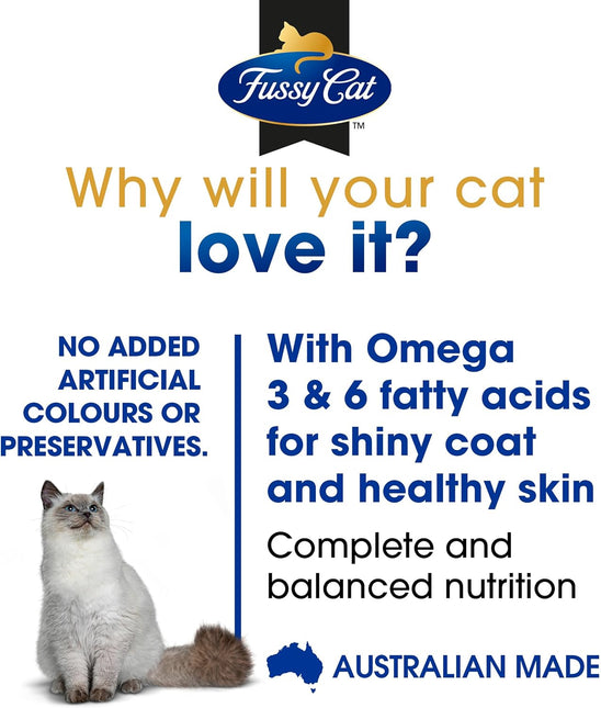 Fussy Cat Grain Free Adult Dry Cat Food, Chicken & Turkey with Cranberry 10Kg - Australian Made