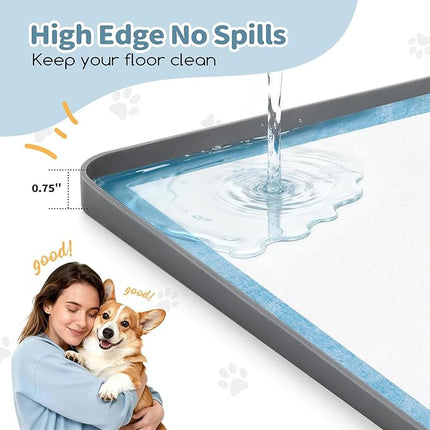 Pee Pad Holder, Dog Potty Tray for 24" x 24" Training Pads