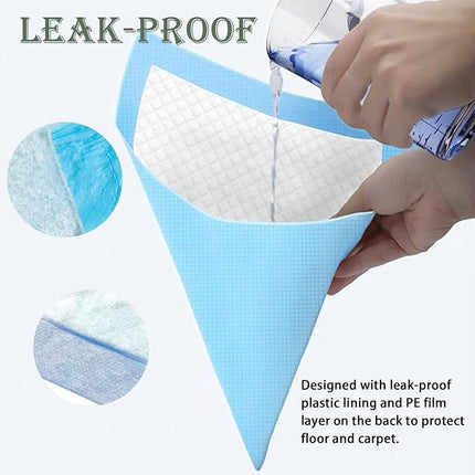 100Pcs 60x60cm Disposable Pet Training Pads, 6 Layers Large Puppy Pee Training Pads Pet Training Pee Pads Super Absorbent & Leak-Proof Piddle and Potty Pads Pee Mats for Dogs, Cats, Pet (Blue)