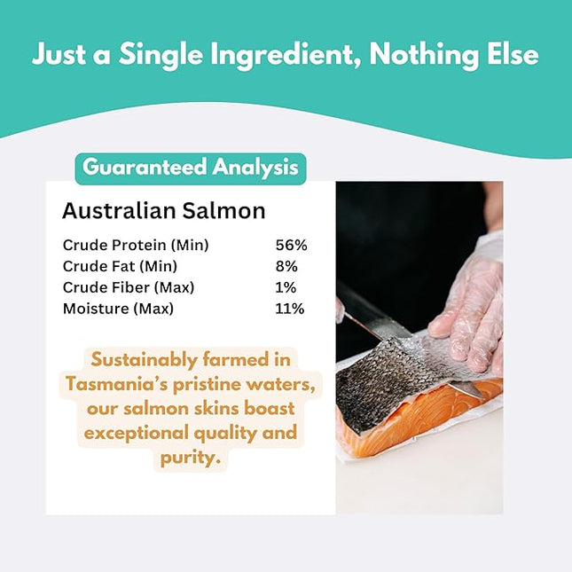 ALFIE'S TREATOS Salmon Skin Dog Treats (75g)