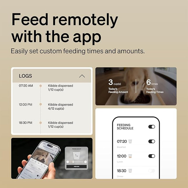 PETLIBRO Automatic Cat Feeder with 1080p HD Camera, AI Motion Detection, Two-Way Audio, and Remote App Control, Granary Smart Camera Pet Feeder