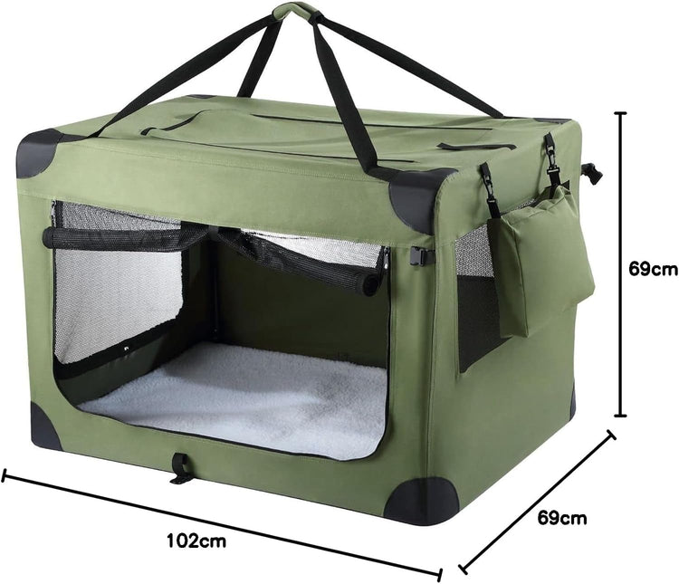 Pet Scene Soft Dog Crate 102x69x69CM Large Size for Pet Dogs Cat