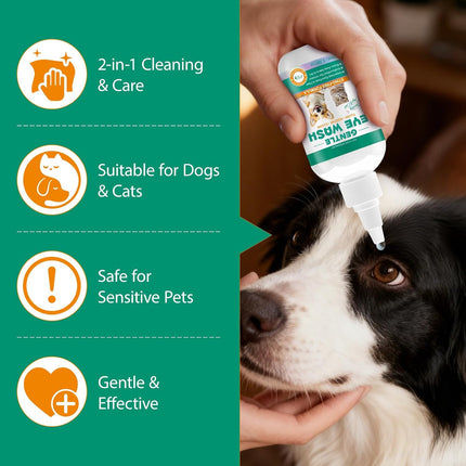 Eye Drops for Dogs and Cats 100ml, Natural