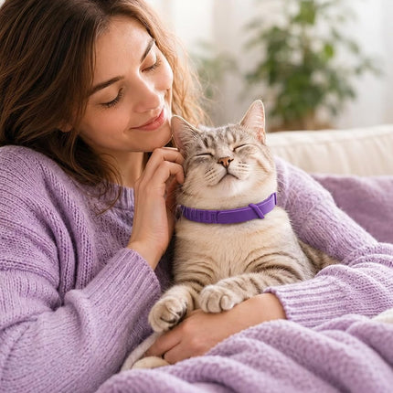 Calming Collar for Cats - Adjustable Anxiety Relief and Stress