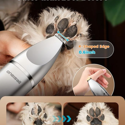 oneisall 4 in 1 Dog Grooming Kit with LCD Display