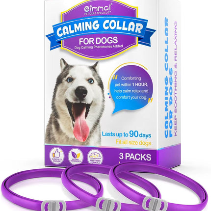 Calming Collar for Dogs, 3 Packs Dog Anxiety Relief,60 Days