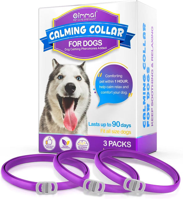 Calming Collar for Dogs, 3 Packs Dog Anxiety Relief,60 Days