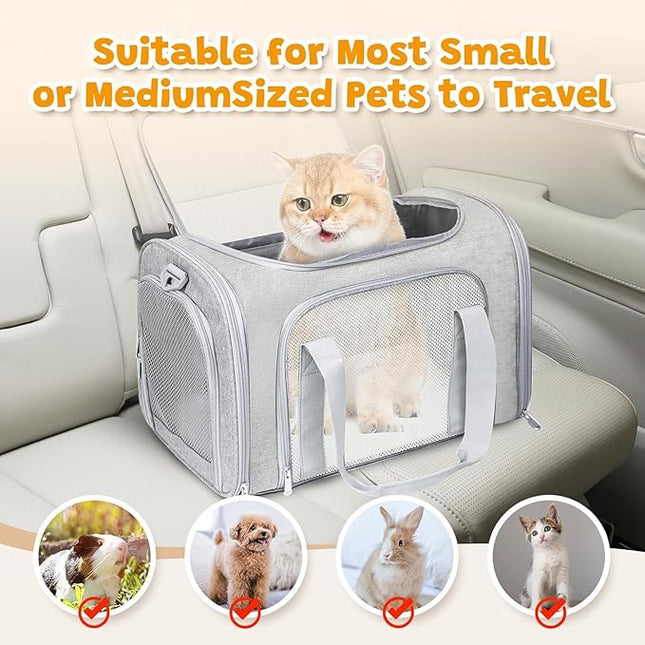 Large Cat Carriers, Dog Carrier, Pet Carrier Soft-Sided Pet Travel Carrier for Large Cats