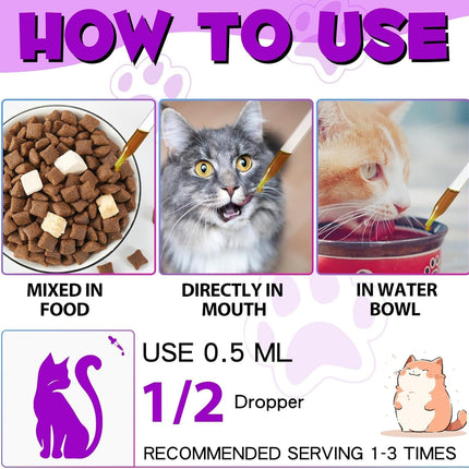 15-in-1 Cat Multivitamin Liquid Drops 60mL