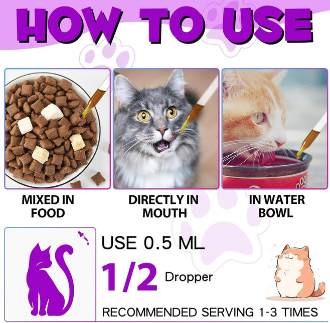 15-in-1 Cat Multivitamin Liquid Drops 60mL