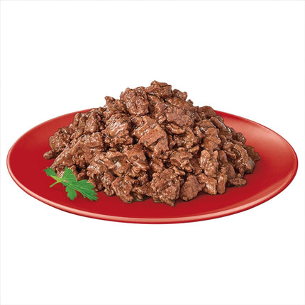 MY DOG Adult Wet Dog Food With Succulent Beef Fillets in Gravy 100g Tray, 36 Pack