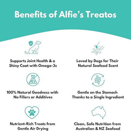 ALFIE'S TREATOS Salmon Skin Dog Treats (75g)