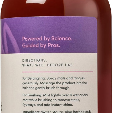 Eye Envy Knot Interested Dog Detangling Spray. Professional Leave-in Grooming Spray. Helps Release Knots, Mats & Tangles. Instant Slip. High Shine. Anti-Static. Made in USA. 16 fl.oz/118 ml