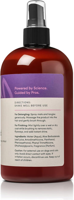 Eye Envy Knot Interested Dog Detangling Spray. Professional Leave-in Grooming Spray. Helps Release Knots, Mats & Tangles. Instant Slip. High Shine. Anti-Static. Made in USA. 16 fl.oz/118 ml