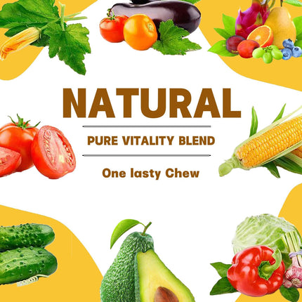 Natural Allergy Relief Chews for Dogs – Advanced Formula with Omega-3, Turmeric & Probiotics for Itchy Skin, Seasonal Allergy Support & Immune Health – Vet-Approved, Delicious Chicken Flavor