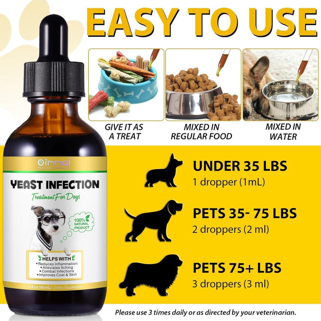 Yeast Infection Treatment for Dogs 60mL | Ear Infection Treatment