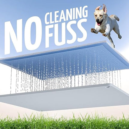 TidyFriend Pee Pad Holder Tray 30 x 23 Inches, Silicone Dog Potty Tray (Light Grey)