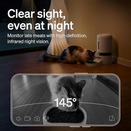 PETLIBRO Automatic Cat Feeder with 1080p HD Camera, AI Motion Detection, Two-Way Audio, and Remote App Control, Granary Smart Camera Pet Feeder