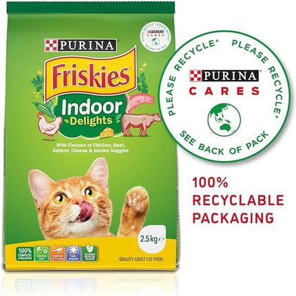 Purina Friskies Indoor Delights Adult Cat Food 2.5 kg