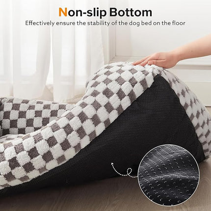 JOEJOY Dog Bed for Medium Small Dogs - Rectangle Orthopedic Dog Sofa Bed