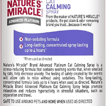 Nature's Miracle Cat Calming Spray, Stress-Reducing Formula, 8 oz