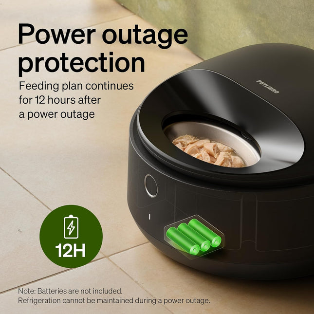 PETLIBRO Automatic Wet Food Cat Feeder, Refrigerated Auto Cat Feeder with Stainless Steel Bowl & Semiconductor Cooling, Fresh Meals for 3 Days, Wi-Fi App-Controlled Pet Food Dispenser, Easy to Clean