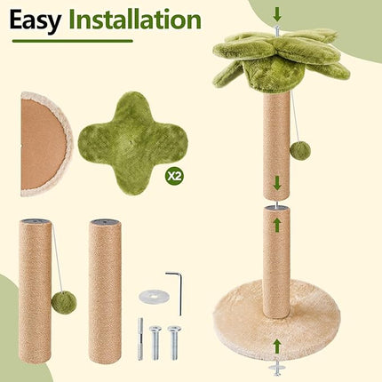 LIFLIX Palm Tree Cat Scratching Post, Sturdy 86cm
