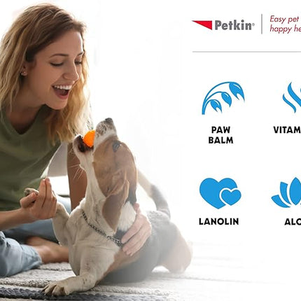 Petkin Paw Wipes with Paw Balm Protectant, 100 Count