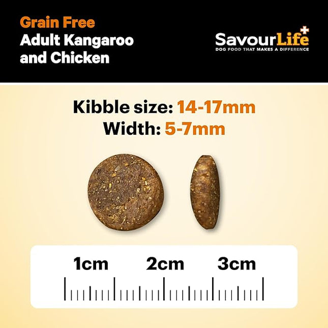 SavourLife Grain Free, Dog Food, Kangaroo & Chicken - High Protein, 2.5kg