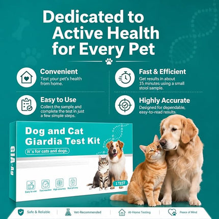 1Test Fast Giardia Test Kit for Dogs and Cats - for Home