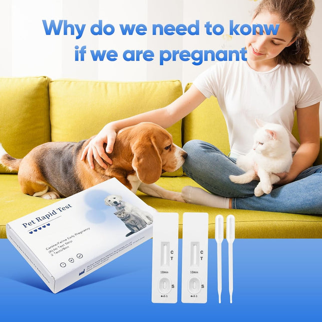 Dog & Cat Urine Pregnancy Test Kit at Home, 5-Minute Fast & Accurate Results up to 99%