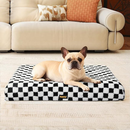 PaWz Dog Bed for Medium Dogs,Orthopedic Dog Bed,Memory Foam Mattress with Egg-Crate Foam,Dog Crate Mattress Large Dog Pillow Bed,Dog Mat Mattress with Removable Washable Cover,Waterproof