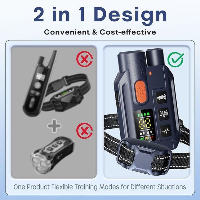 Dog Shock Collar with Remote Control, 4200FT Range, 4 Modes for Dog Training
