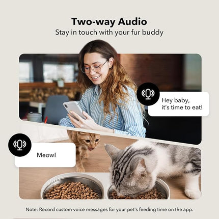 PETLIBRO Automatic Cat Feeder with Camera for Two Cats, 1080P HD Video with Night Vision, 5G WiFi