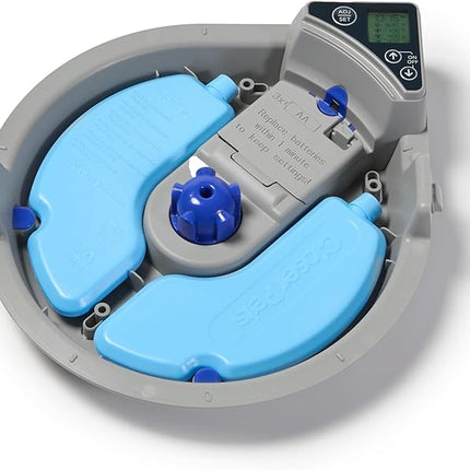 Cat Mate C500 Automatic 5-Bowl Pet Feeder with Digital Timer for Wet and Dry Pet Food, for Cats and Small Dogs, 5 Meals up to 330g Each, with Twin Ice Packs for Food Freshness – White