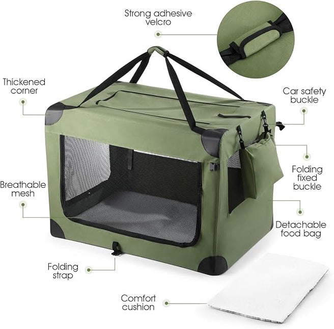 Pet Scene Soft Dog Crate 102x69x69CM Large Size for Pet Dogs Cat