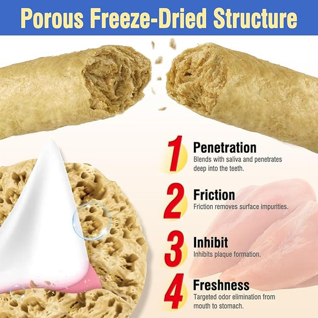 30g Freezed Dried Cat Dental Treats Chicken Flavor