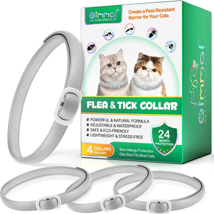 Cat Flea and Tick Collar | 24-Month Flea & Tick Prevention | Adjustable