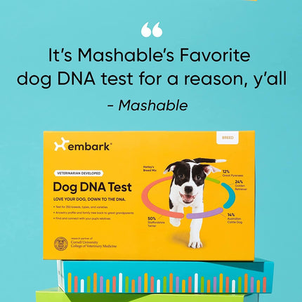 Embark Dog DNA Test Kit | Breed & Genetic Ancestry Discovery | at-Home Cheek Swab -Mixed Breed and Purebred Dog DNA Test