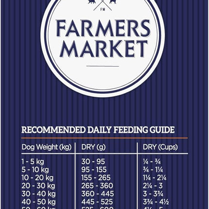 Farmer's Market Chicken and Farm Vegetables Adult Dry Dog Food 2.7kg - Made with Real Australian Meat & Vegetables for Complete Nutrition, Supports Muscle, Skin & Coat Health