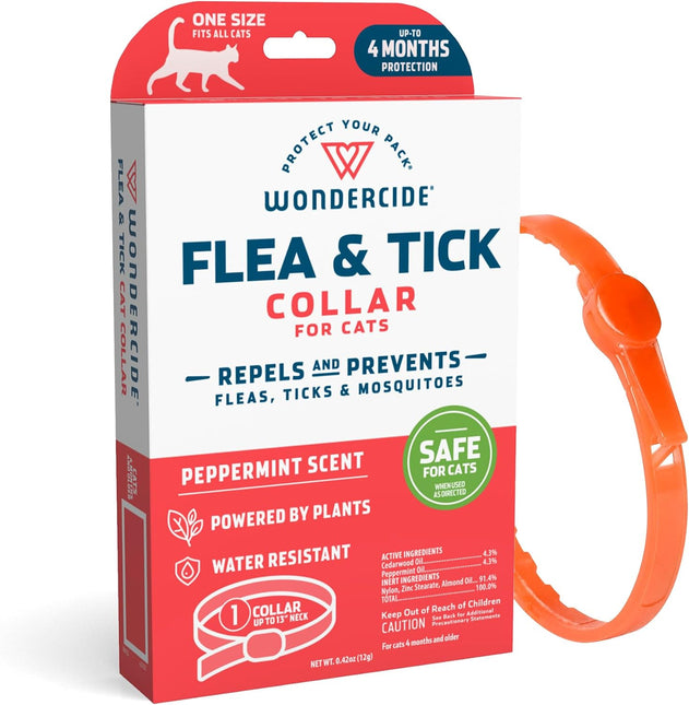Wondercide Cat Collar - Flea & Tick Repellent - Up to 4 Months Protection