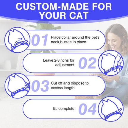 Calming Collar for Cats 8 PK Cat Stress and Anxiety Relief Pheromone Collar for Cats