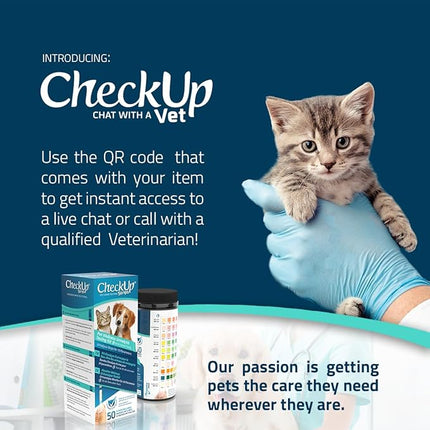 CheckUp Dog and CAT Urine Testing Strips for 10 PARAMETERS 50pk