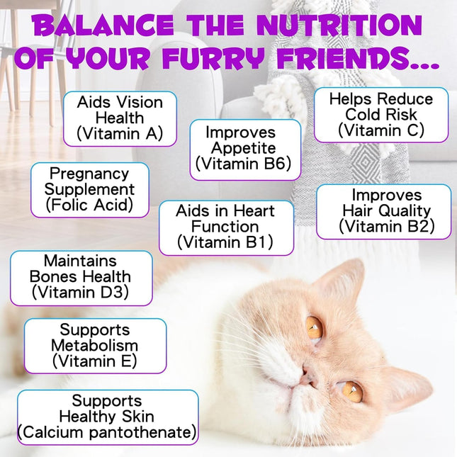 15-in-1 Cat Multivitamin Liquid Drops 60mL