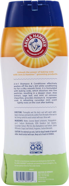 Arm & Hammer 2-in-1 Cucumber Mint Shampoo and Conditioner