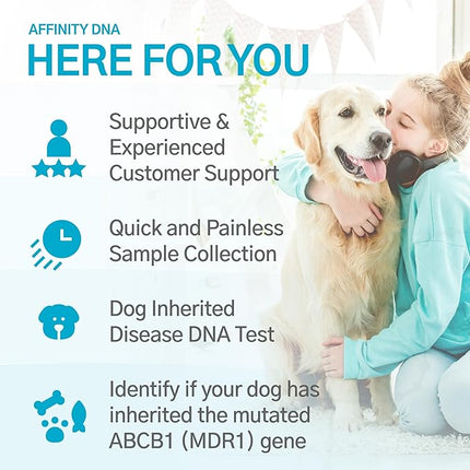 Dog Multidrug Resistance 1 (MDR1) DNA Test Kit | Home Sample Collection Kit for 1 Canine | Puppy MDR1 Testing Kits | Results in 7 Working Days | A Complete Kit with No Extra Fees
