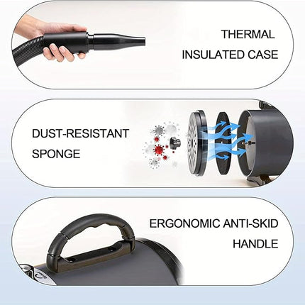 2-in-1 Pet Hair Dryer & Vacuum for Dogs and Cats – 2200W High-Speed Blower with Adjustable Temperature