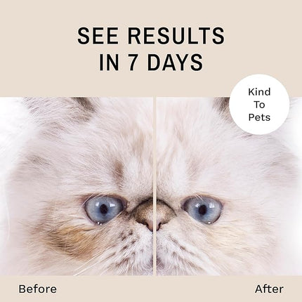 Eye Envy Tear Stain Remover Solution for Cats. Gentle, Natural and Safe. Cleans Tear Stains. Recommended by Breeders, Groomers. Remove Eye Stains from Persians and Exotics. 2 oz. Made in USA