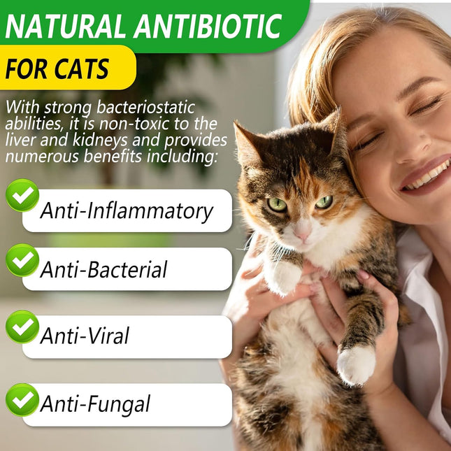 Natural Cat Multivitamin Supplement for Allergy, Urinary Tract & UTI Support, Chicken Flavour for Cats of All Ages & Breeds, 2 Fl Oz